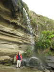 Joel and waterfall